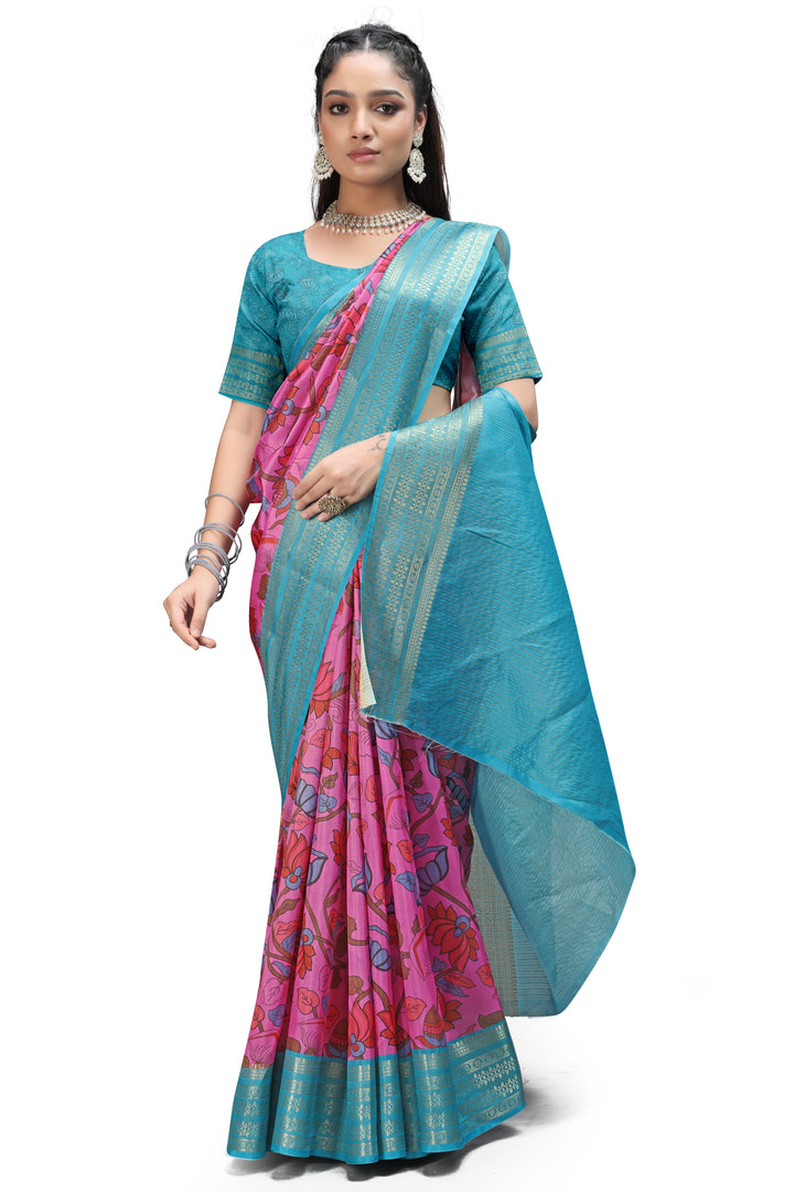 Classic Kalamkari Print Ethnic Wear