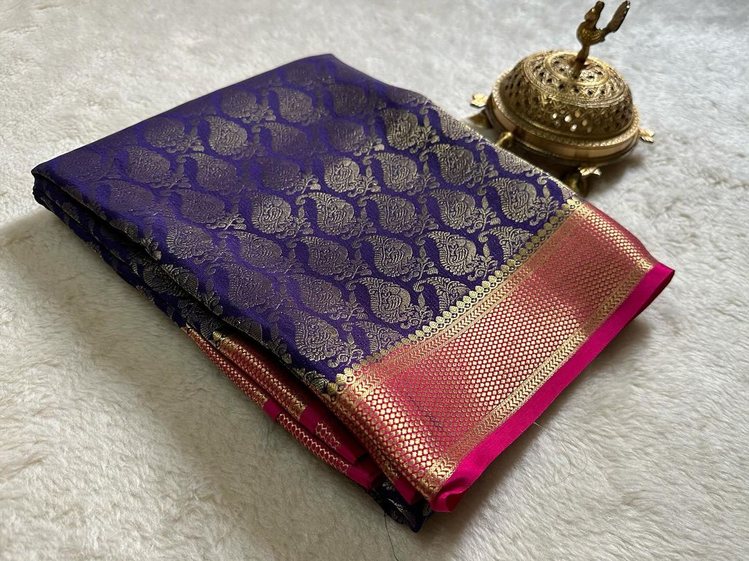 Beautiful Pure Brocade Mysore silk sarees