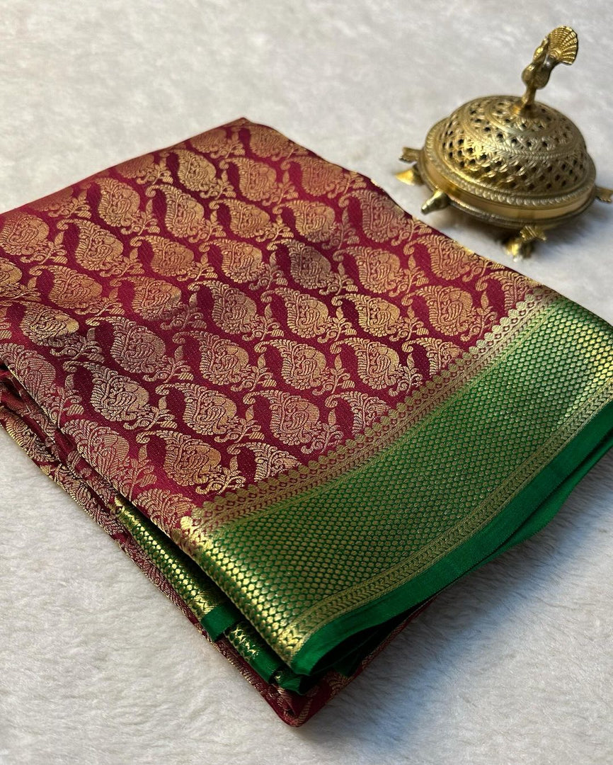 Beautiful Pure Brocade Mysore silk sarees