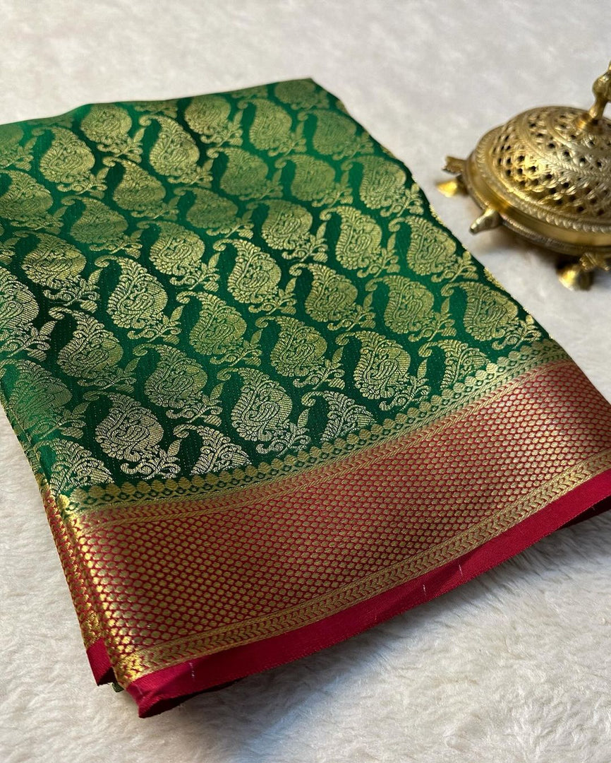 Beautiful Pure Brocade Mysore silk sarees