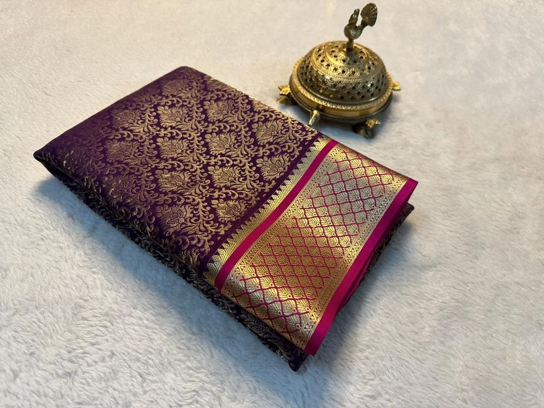 Beautiful Pure Brocade Mysore silk sarees