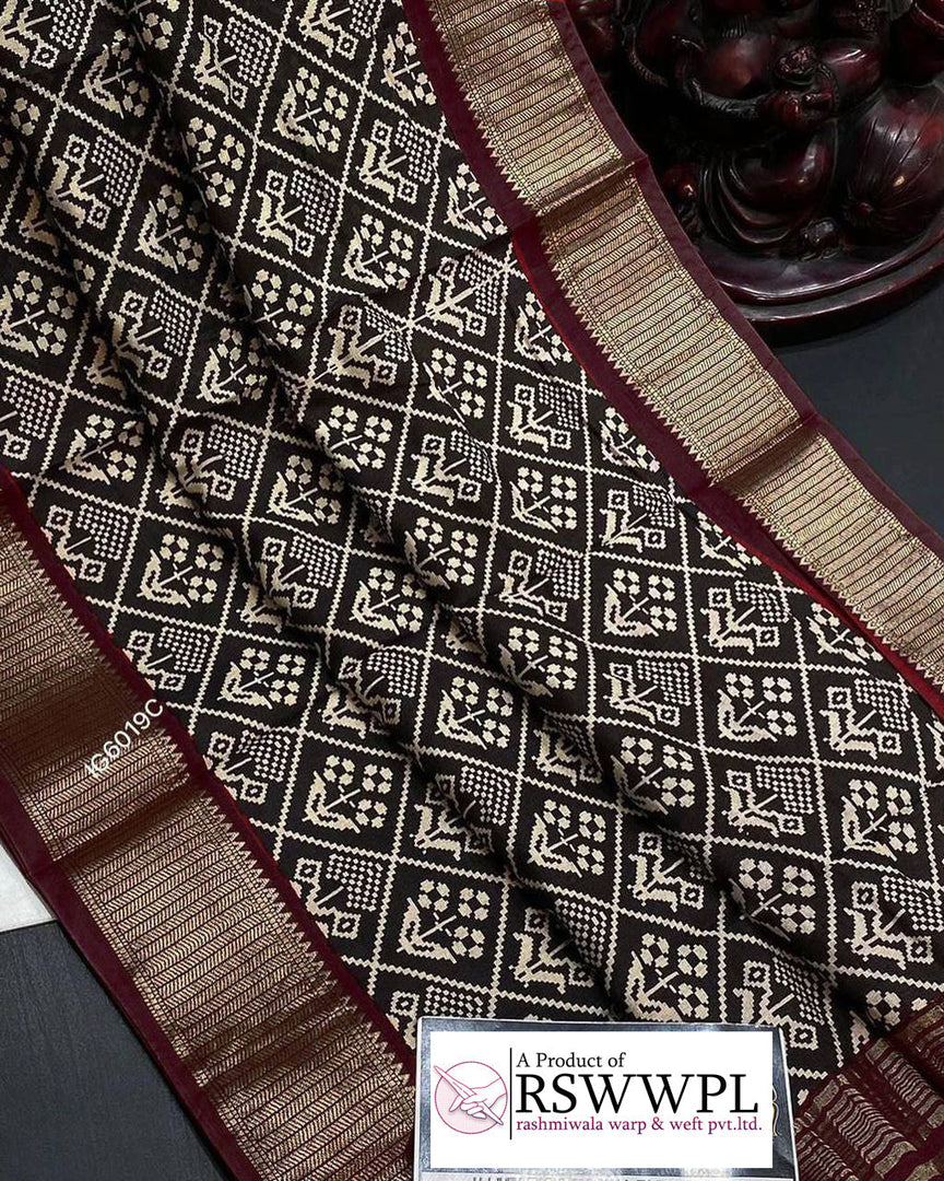 Designer Assam Pattu Saree Blue Soft Silk With Digital Patterns