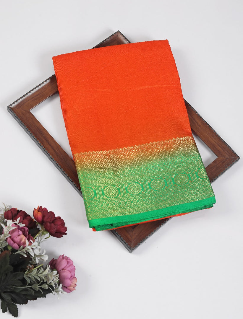 Grace in every thread, elegance in every fold with this Zari Border Mysore Silk Saree