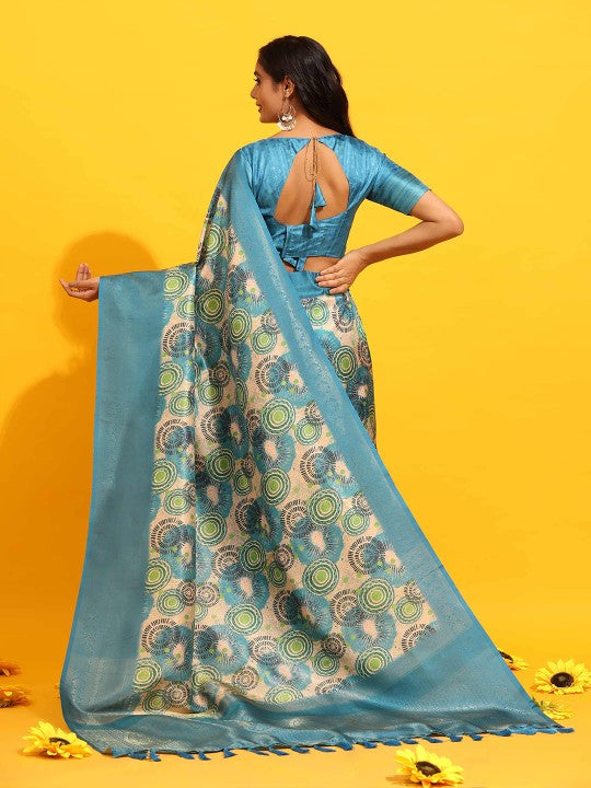 Soft Silk Digital Printed Saree