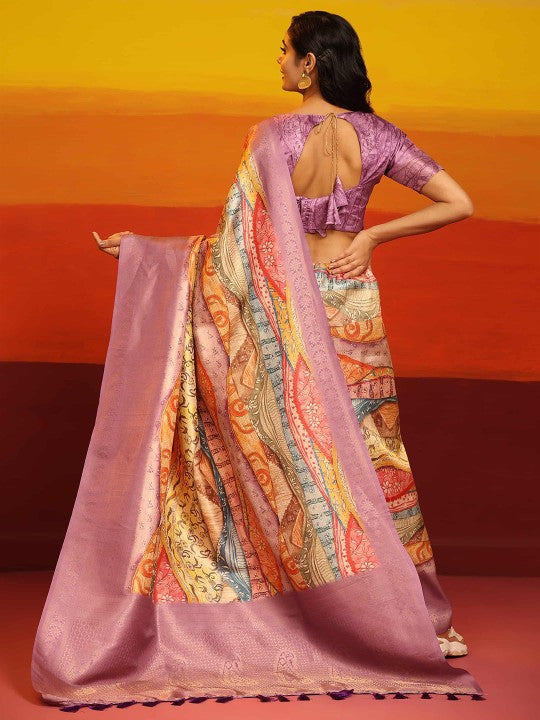 Elegance in every weave luxury in every print with this Soft silk Saree