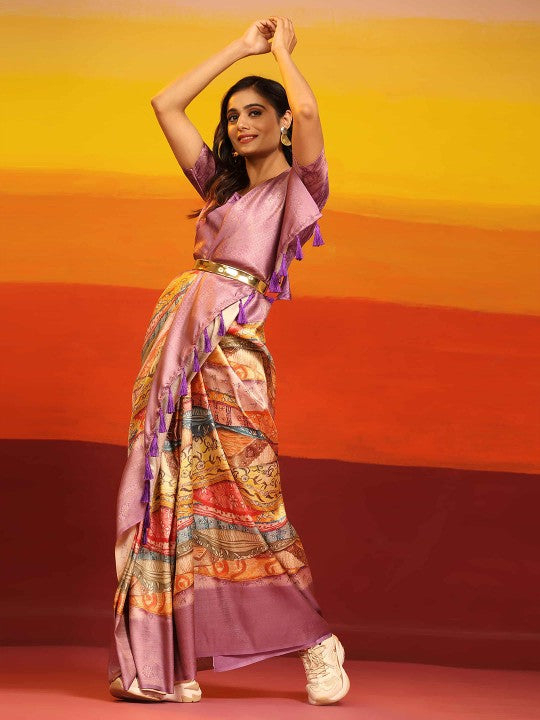 Elegance in every weave luxury in every print with this Soft silk Saree