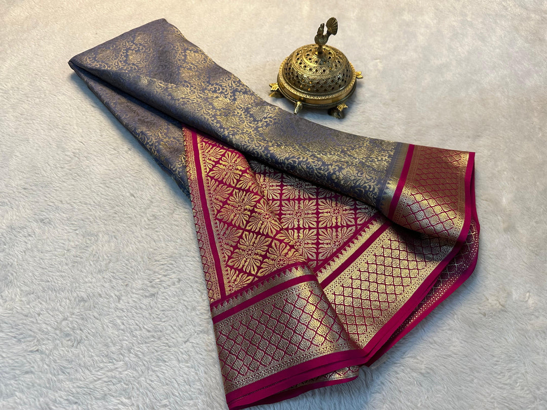 Pure Brocade Mysore Silk sarees
