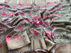 Green Indulge in the exquisite beauty of Kalamkari weaving printed sarees.