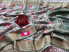 Grey Casual Soft Silk Saree Crepe Georgette Fabric With Digital Print & Blouse