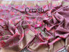 Lovely Soft Silk Pink Digital Printed Zari Border Saree