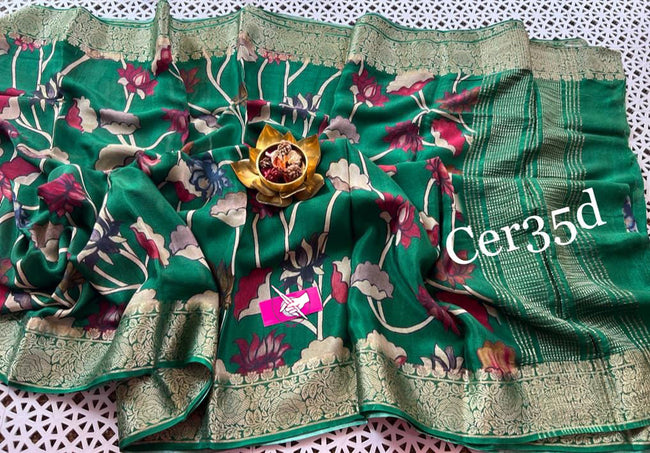 Kalamkari saree, a true masterpiece that marries traditional Indian artistry.