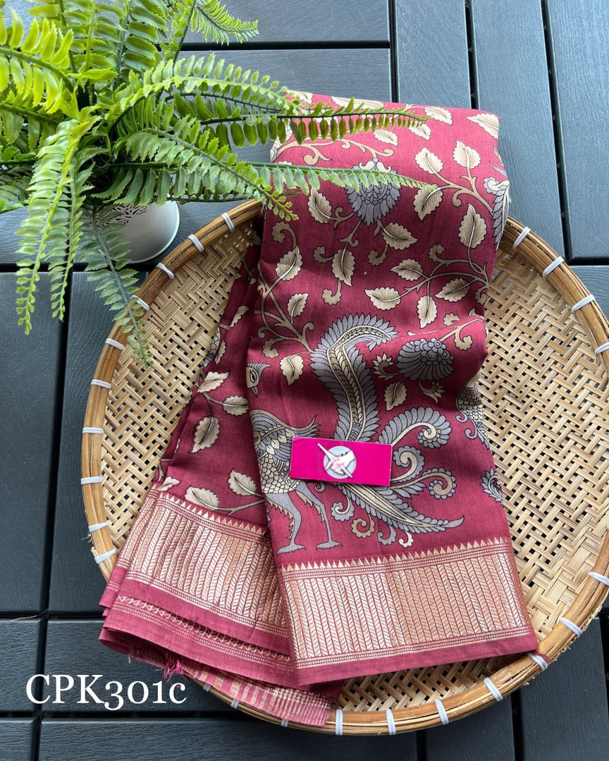 Elegant Assam Pattu Saree Maroon Soft Silk Daily Wear With Digital Weaving Border