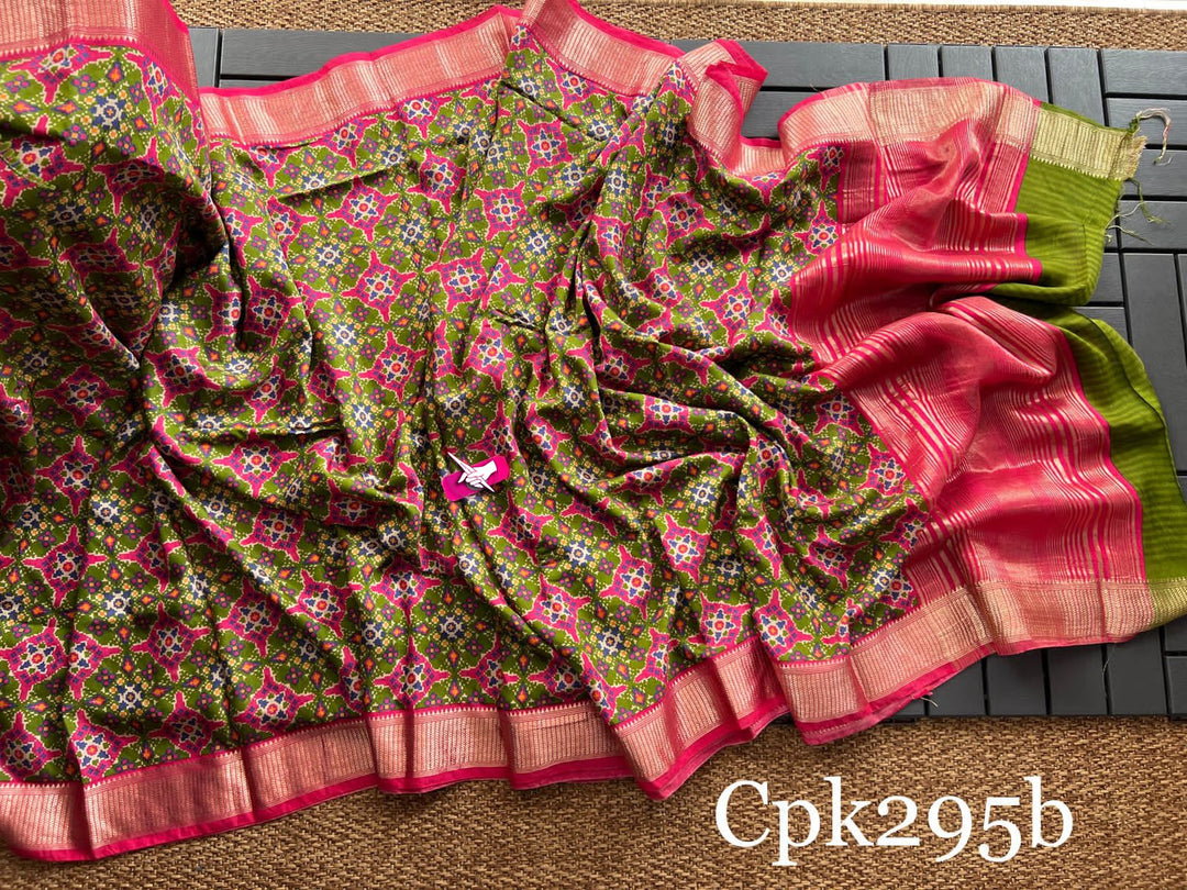 Dola Silk Patola printed saree