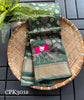 Green Assam Soft Silk Saree Woven Border Digital Print Saree For Daily Use