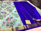 Exclusive pure crepe printed mysore silk sarees