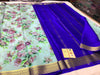 Exclusive pure crepe printed mysore silk sarees
