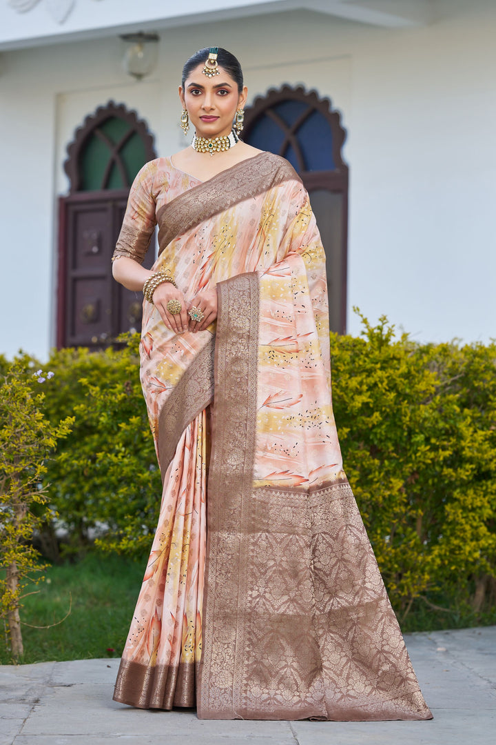 Art Meets Tradition: Shop Handloom Raw Silks with Lavish Digital Pallus