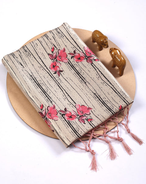 Cultural Ikkat Saree Digital Print Handloom Weaving