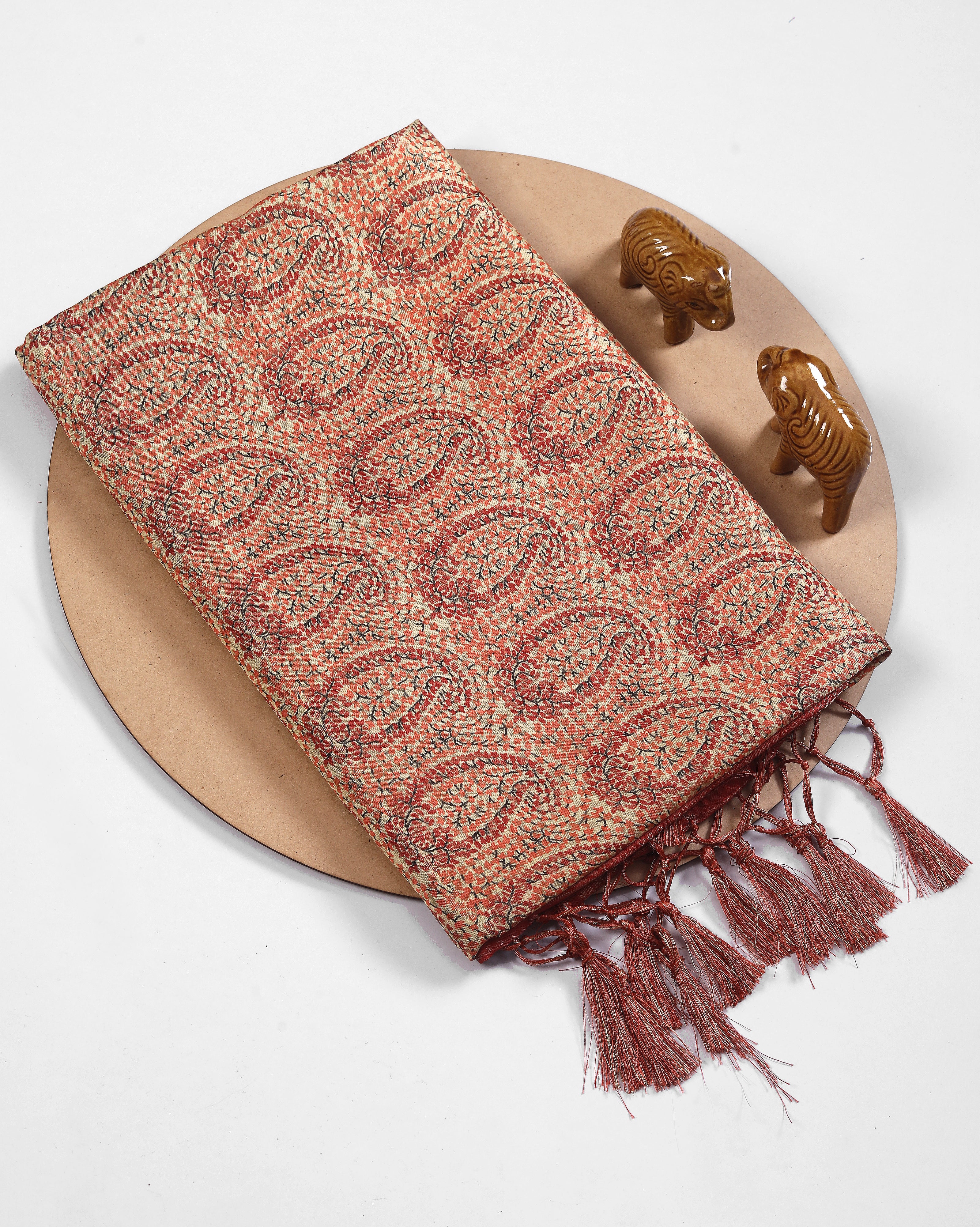 Softy Silk Where Grace Meets Comfort with Pashmina print
