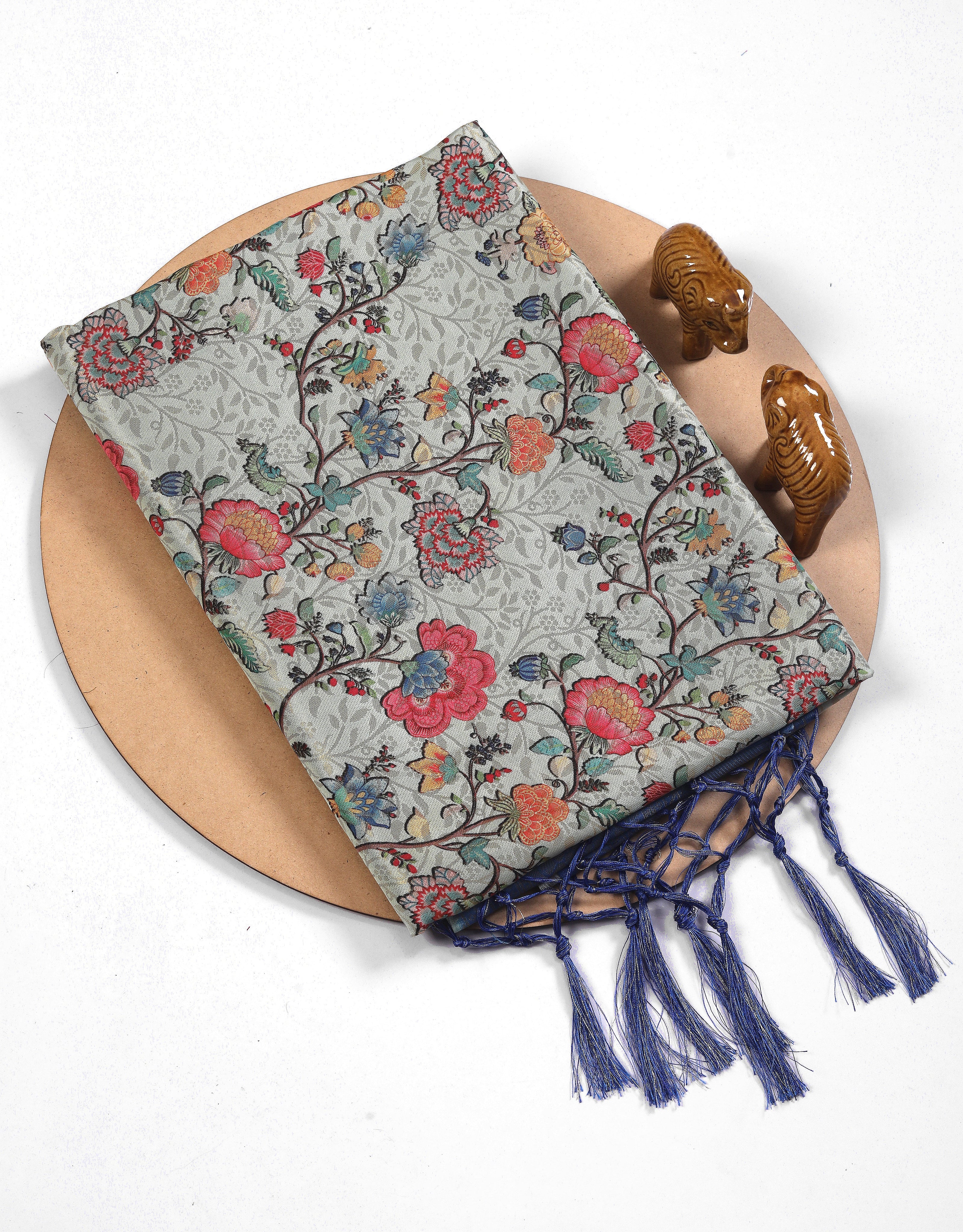 Digital Ikkat Pattern Saree In Authentic Handloom Weave