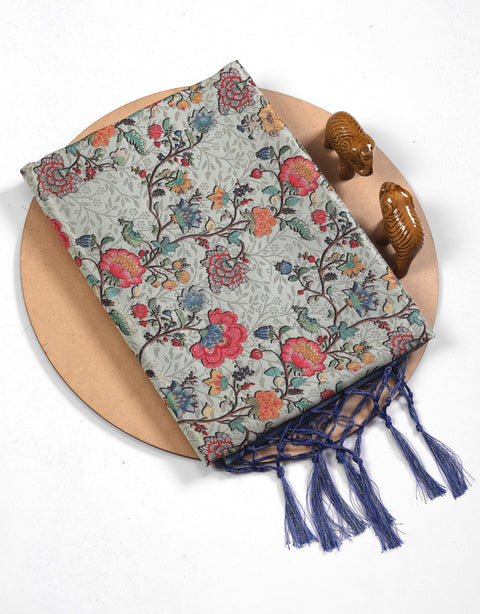 Digital Ikkat Pattern Saree In Authentic Handloom Weave