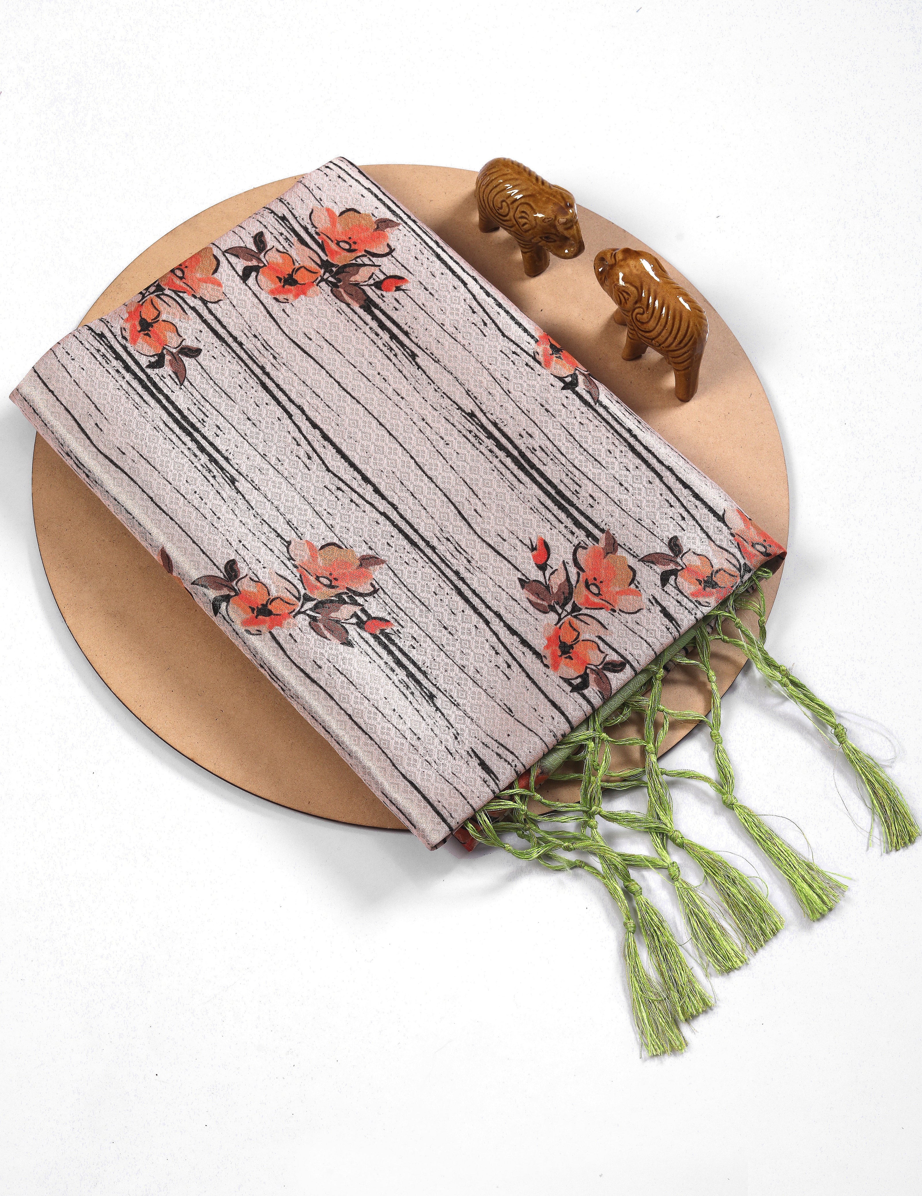 Exquisite Handloom Saree With Contemporary Ikkat Design