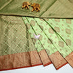 Sea Green Glow Semi Bridal Silk Saree