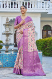 Timeless Grace: Handloom Raw Silk Sarees with Digital Printed Rich Pallus