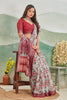 Stylish Linen Floral Printed Grey Saree For Women