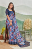The Perfect Blue Blend Of Comfort And Elegance Linen Saree