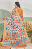 Art Meets Fabric in Digitally Printed Linen Sarees