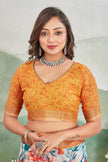 Art Meets Fabric in Digitally Printed Linen Sarees