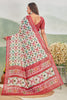 Luxurious Linen Digital Print Multicolor Saree With Blouse