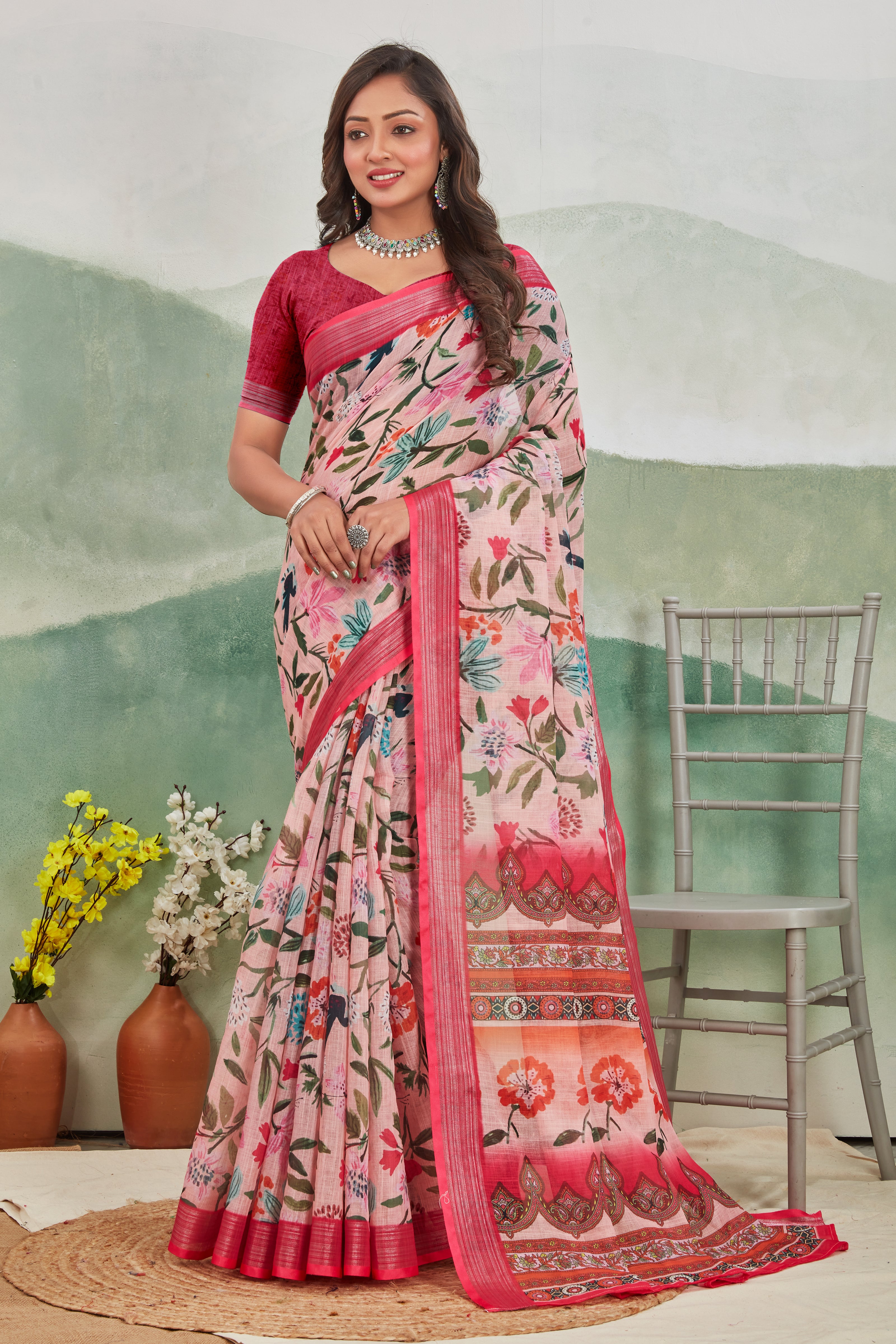 Sarees Draped in Celebration Colors