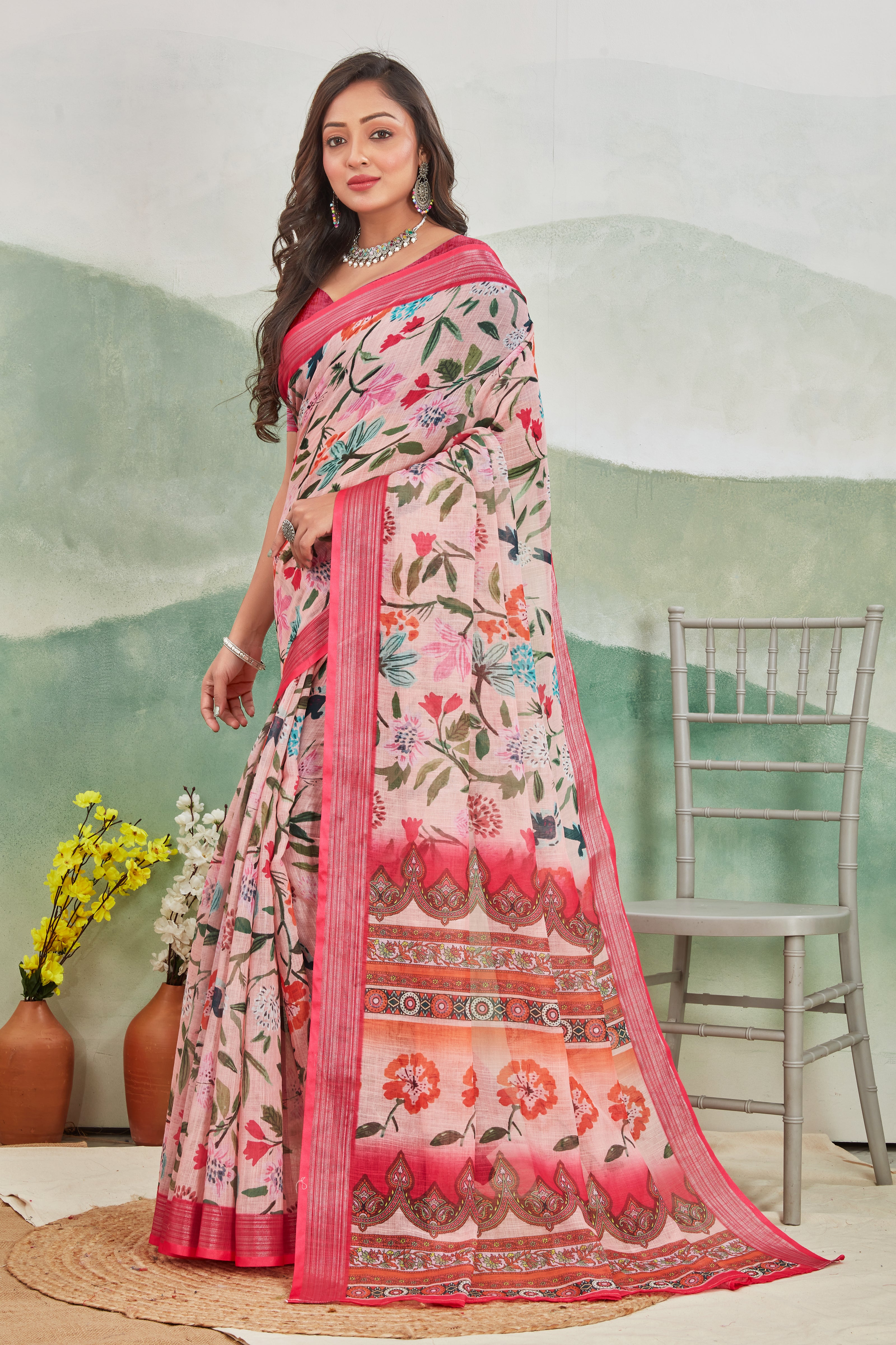 Sarees Draped in Celebration Colors