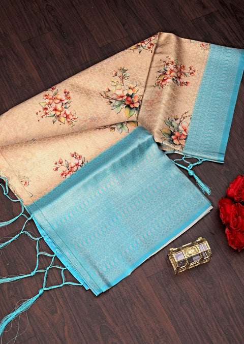 Traditional Look Handloom Saree Stylish Ikkat Designs