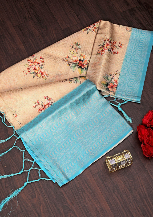 Traditional Look Handloom Saree Stylish Ikkat Designs