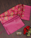Digital Ikkat Handloom Saree Traditional Ethnic Wear