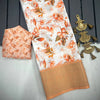 Peach Radiance Stylish Silk Saree With Enriching Digital Work