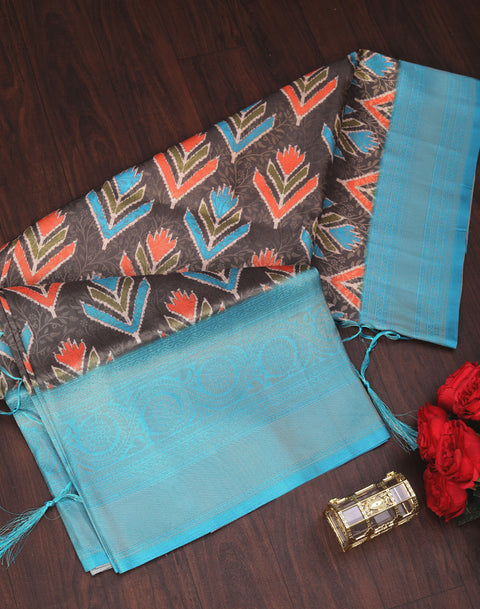 Wear the heritage this Softy Silk Saree & flaunt the elegance