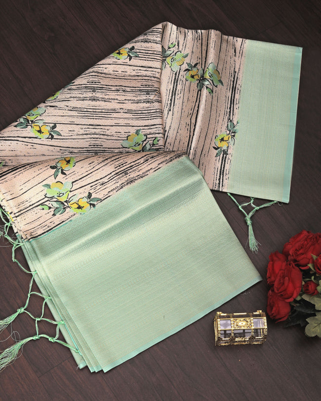 Modern Classic Ikkat Printed Saree Handloom Made