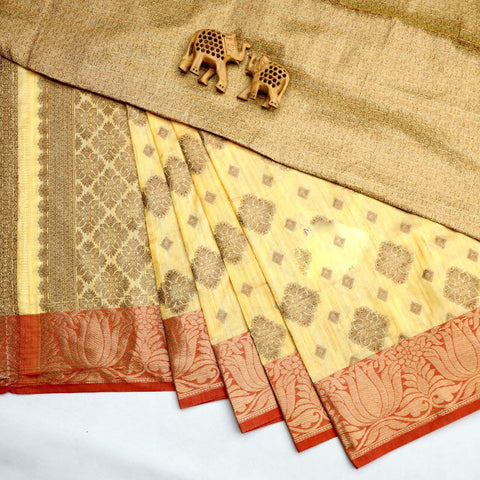Bridal Korvai Silk Luxe In Yellow Colour