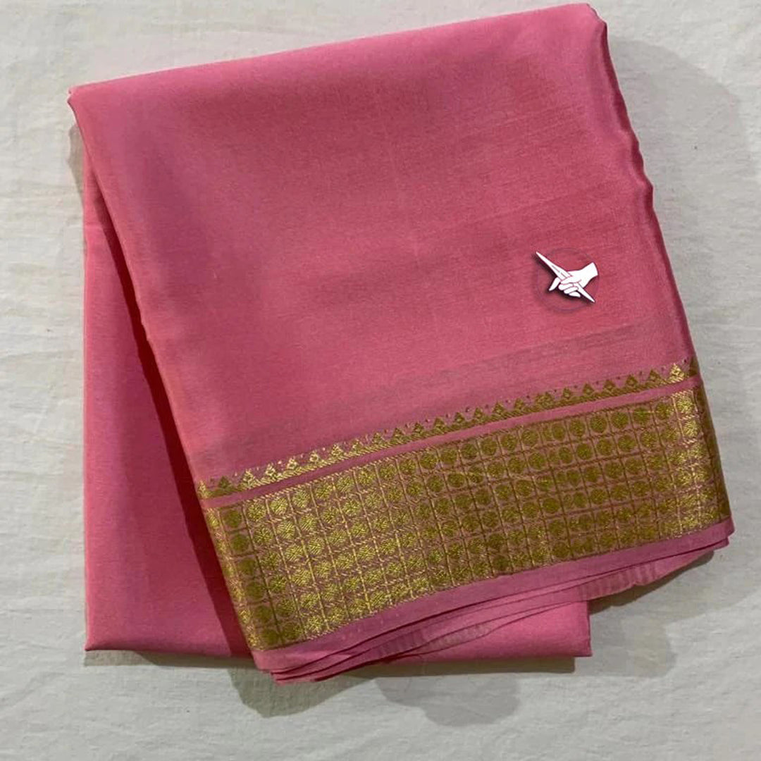 Purple Kubera Pattu Soft Silk Digital Printed Saree With Unstitched Blouse