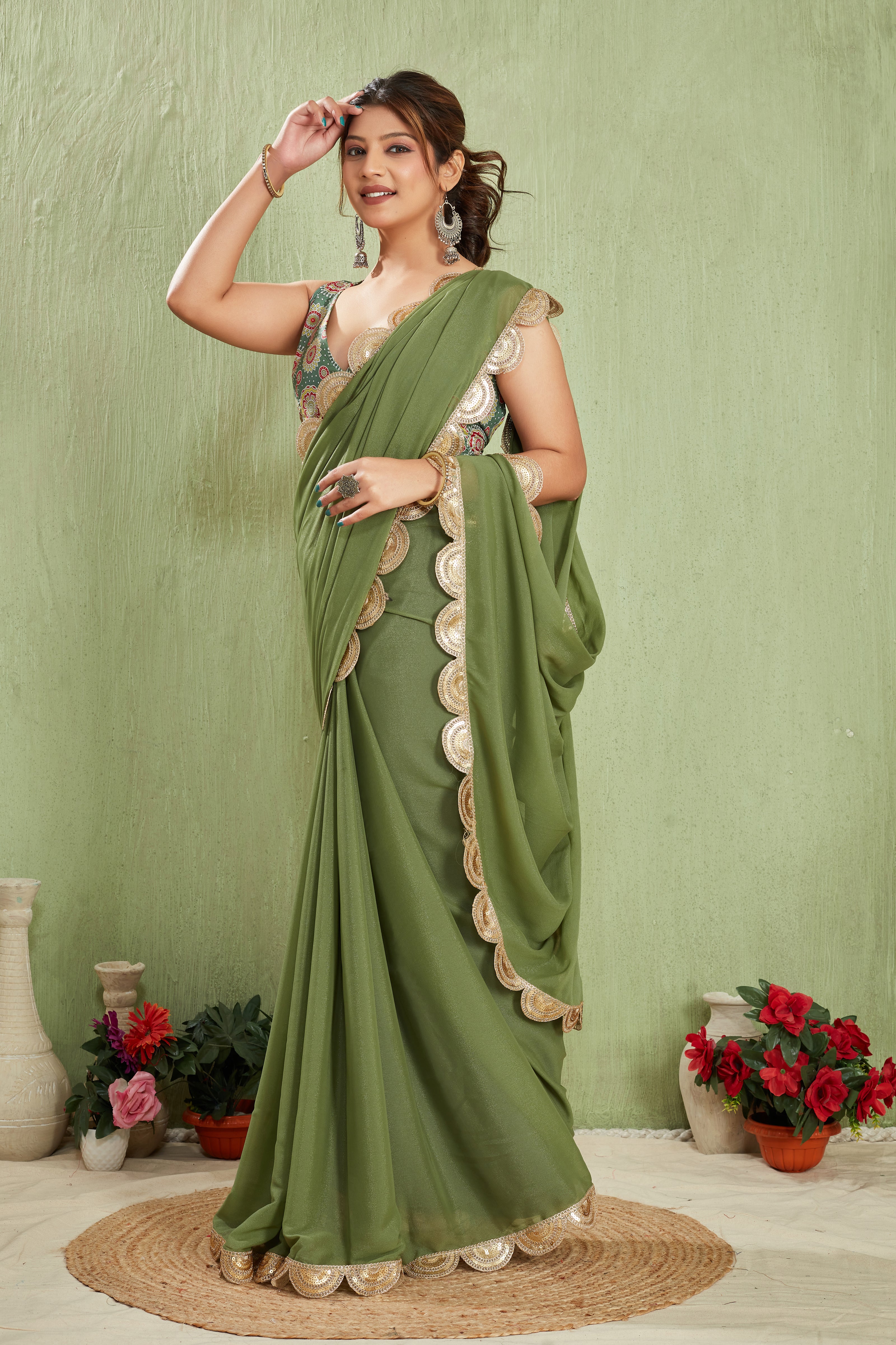 Radiate Royalty in Tissue Silk with Luxe Lace Details