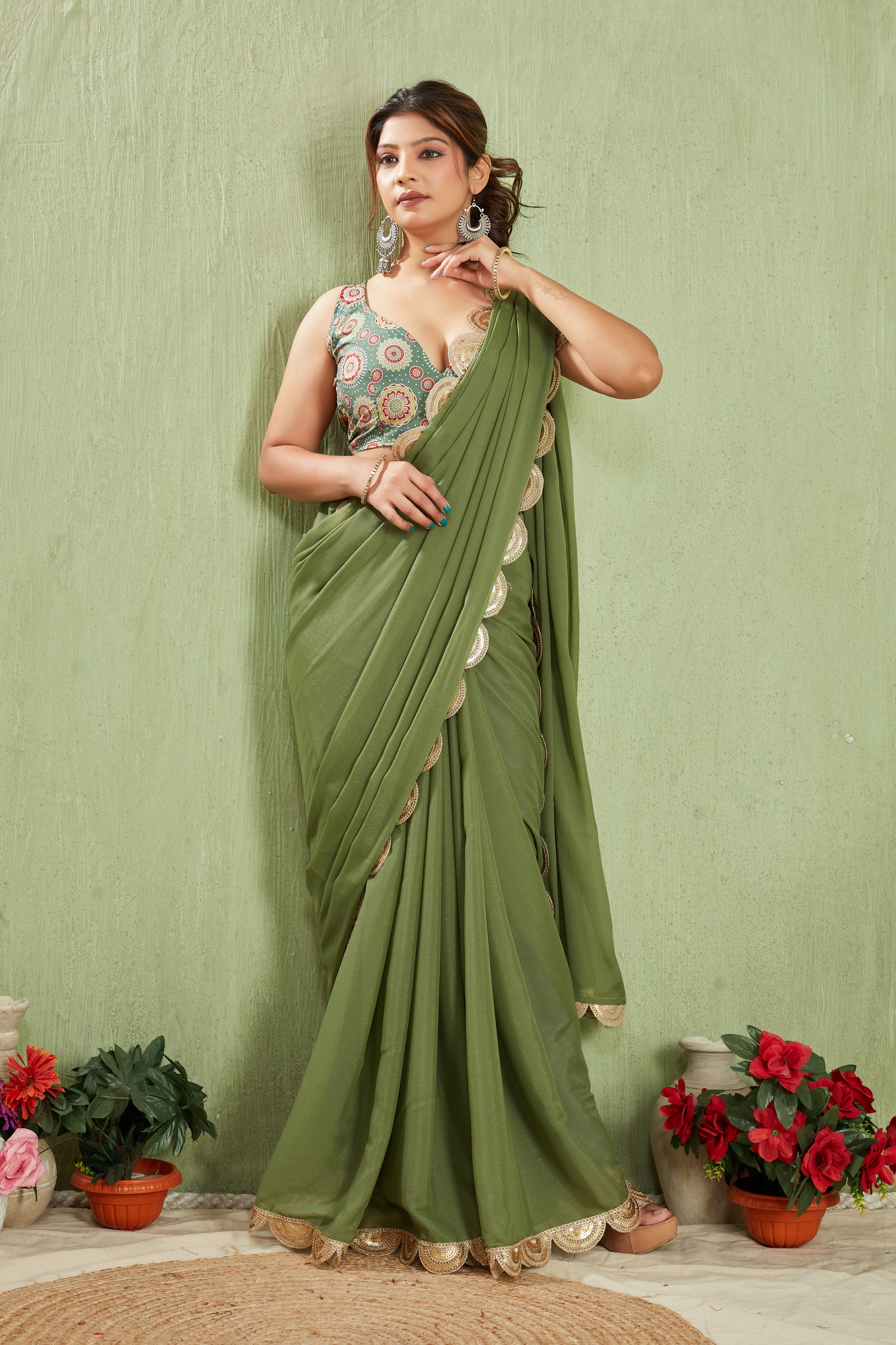 Radiate Royalty in Tissue Silk with Luxe Lace Details