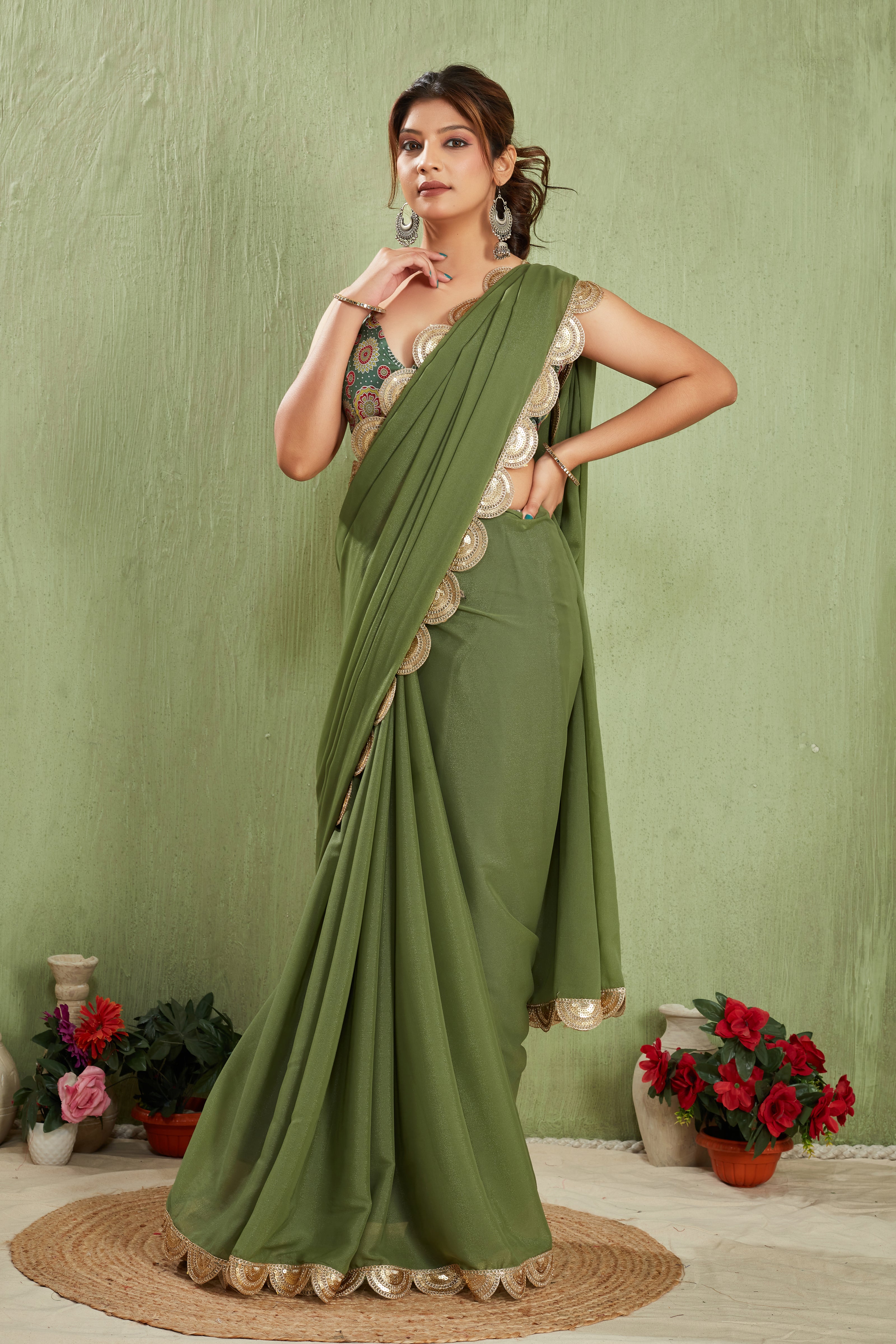 Radiate Royalty in Tissue Silk with Luxe Lace Details