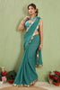 Glam Up with Tissue Silk Sarees & Fancy Lace Edges