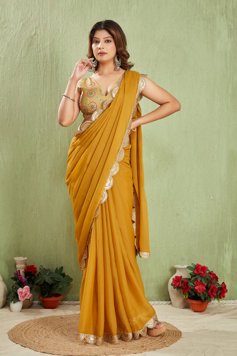 '- Explore Our Collection of Soft Tissue Silk with Lace Embellishments