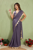 Lightweight Tissue Silk Sarees Featuring Chic Lace Borders