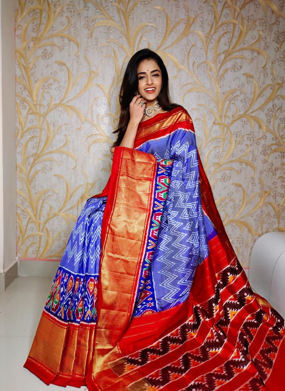 Kanchi Printed handloom Soft Silk Saree